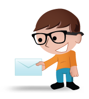 Ted with envelope