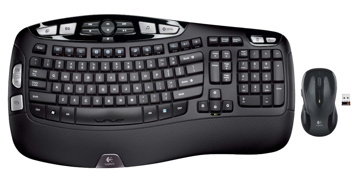 Logitech Wireless Wave Combo Mk550 With Keyboard and Laser Mouse