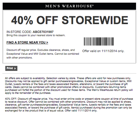 Mens Wearhouse