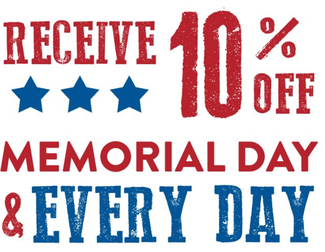Bob Evans Coupon - 10% off to Veterans and Active Duty Military with ID.

At participating locations