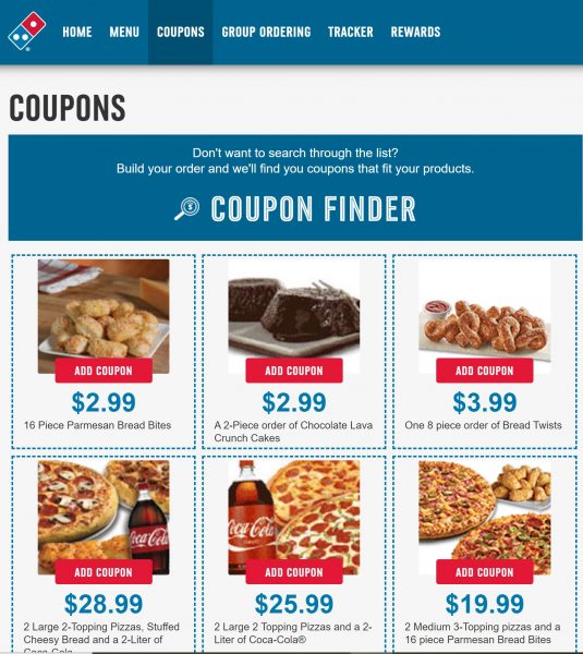 How to use Dominos coupons