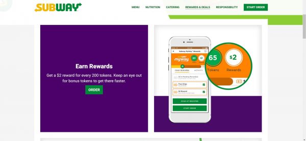 subway coupons in the subway mobile app