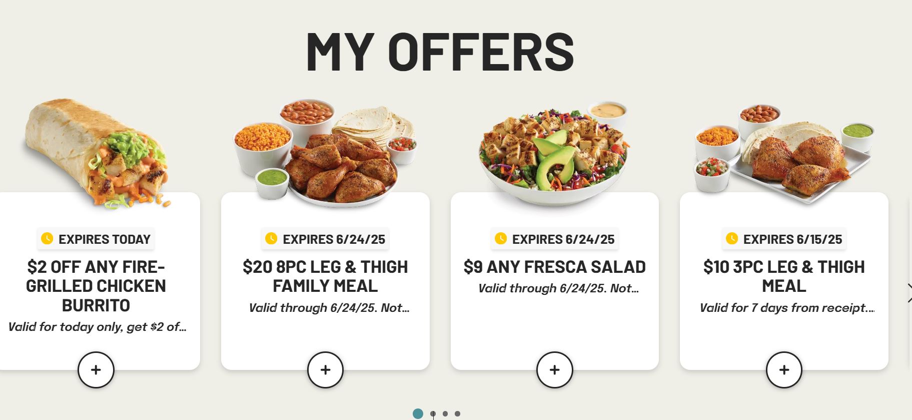 El Pollo Loco Coupon - Join LOCO Rewards and get FREE Burrito (does not include tax) when you sign up.

Free Personalized My Offers emailed to you every week. They do not send coupons any other way.